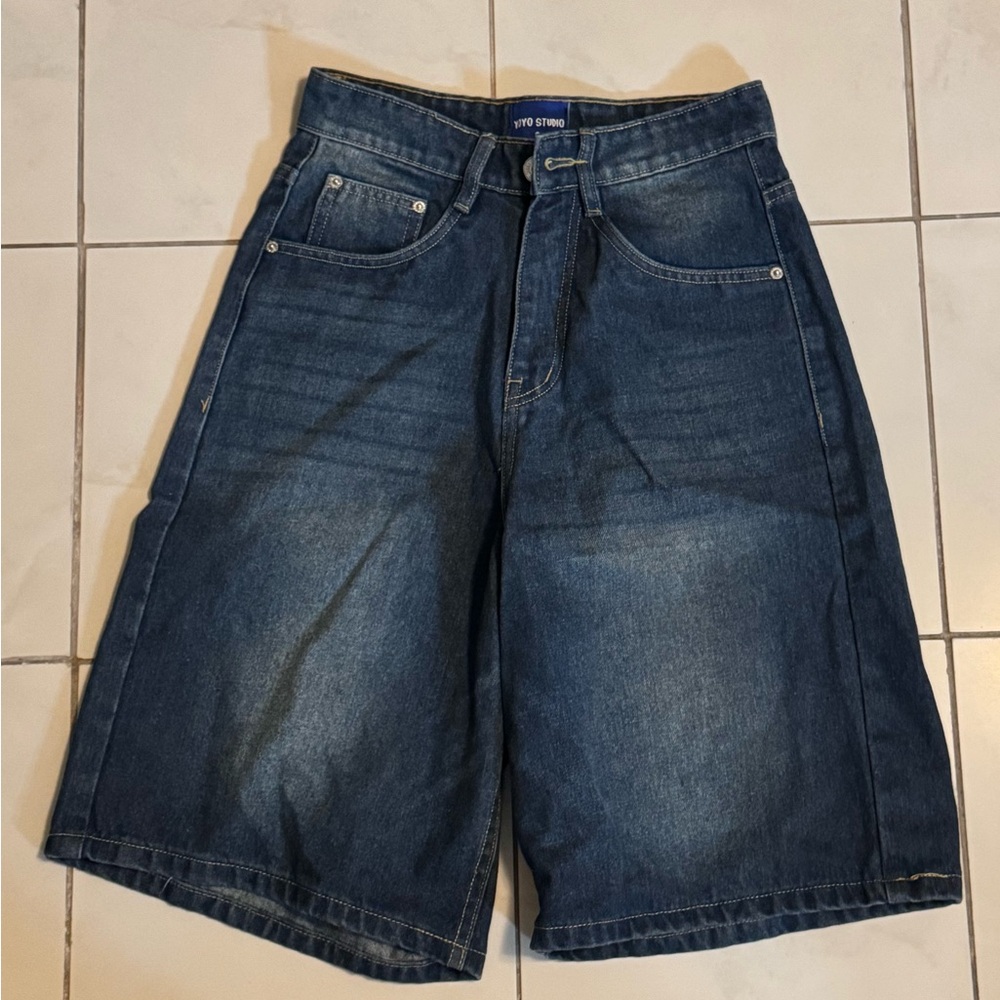 Men's Blue Denim Shorts
